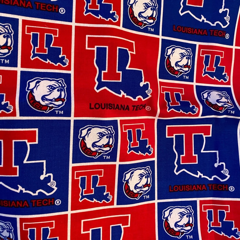 Cotton face mask, Louisiana Tech